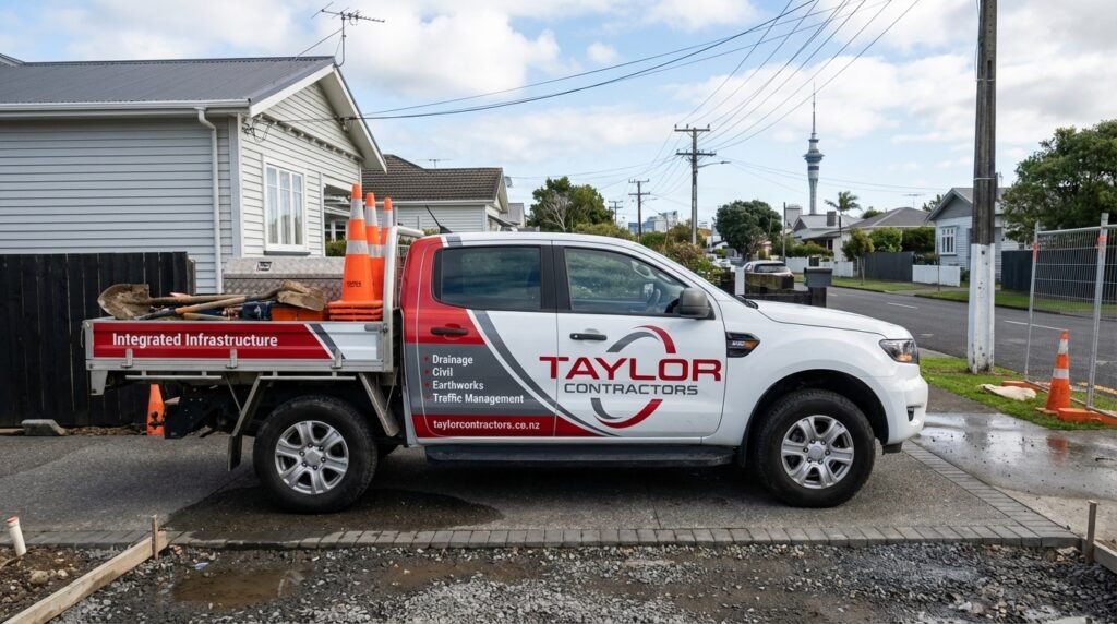 Taylor Contractors - Branded Van 1